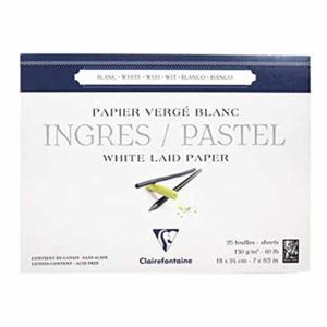 Blok do pasteli Ingres Pastel Clairefontaine - 130g, 25ark, 18x24cm, biay - 2824729334