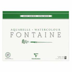 Blok do akwareli FONTAINE Clairefontaine - Torchon - 300g, 25ark, 42x56cm