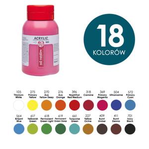 Farby akrylowe ArtCreation Talens 750ml - rne kolory - 2824735458