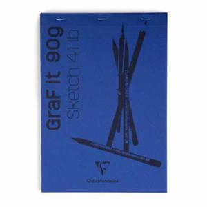 Szkicownik Clairefontaine GRAF IT SKETCH - 90g, 80k, A5 - 2863149389