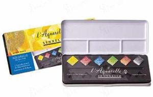 Farby akwarelowe w kostkach Test Pack Sennelier l'Aquarelle - 6 kolorw. - 2824735587