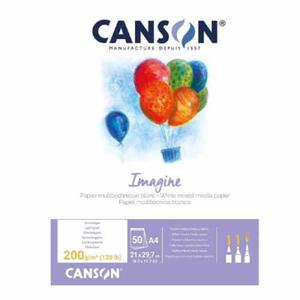 Blok MIX MEDIA Imagine Canson - 200g, 50ark. A4 - 2833955032