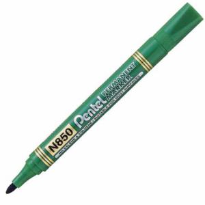 Marker permanentny N850 Pentel - okrgy - zielony - 2846220796