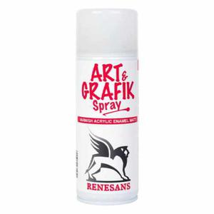 Werniks, lakier uniwersalny akrylowy Renesans Art&Grafik w spray'u - 400ml, matowy - 2854891066