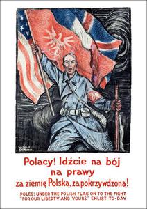 Plakat A3 - Polacy! Idcie na bj na prawy za ziemi Polsk A3-GPlak1920-017 - 2878578009