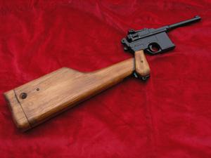 REPLIKA PISTOLETU MAUSER C-96 Z DREWNIAN KOLB 1025 - 2859659194