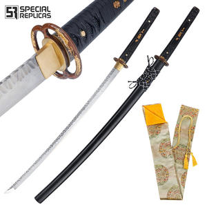 KUTY I HARTOWANY 8000 WARSTW MIECZ SAMURAJSKI KATANA DO TRENINGU STAL WARSTWOWANA DAMASCESKA R1412 - 2878578426