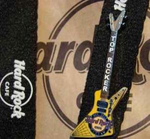 Hard Rock Cafe WARSAW 1st. Top Rocker OCT '08 STAFF pin