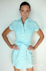 SUKIENKA TUNIKA 6941 LEN blue S-XL - 2827267131