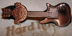 Hard Rock Cafe KRAKOW 2008 Guitar Copper 3D Pin - 2827267143