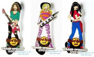 Hard Rock Cafe KRAKOW '09 Grand Opening Girls Set Pin LE 500 - 2827267156