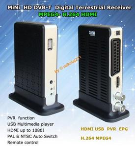DVB-T TUNER HD DEKODER MPEG2 / MPEG4 / H.264 HDMI T210