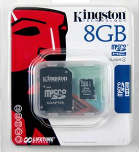 KINGSTON Micro SDHC Class4 8GB (SDC4/8GB) - 2827267238