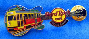 Hard Rock Cafe WARSAW 2007 RAIL TRAM error Pin LE 15 - 2827267263
