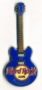 Hard Rock Cafe BUDAPEST 2012 Core Guitar blue Pin - 2827267304