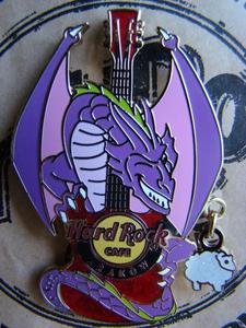 Hard Rock Cafe KRAKOW '08 Dragon Guitar Pin - 2827266987