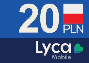 LycaMobile 20 z Kod doadowanie Prepaid code 20 PLN - 20 PLN - 2848100787