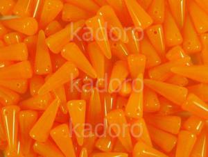Spike Beads Milky Orange 13x5 mm - 10 sztuk - 2833604289