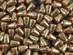 Gumdrop Beads Luster - Transparent Gold Sm. Topaz 10x7 mm - 10 sztuk - 2833604496