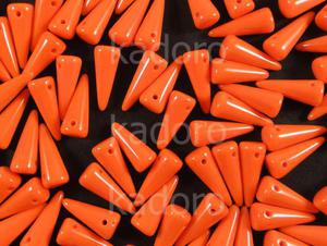 Spike Beads Opaque Red Orange 13x5 mm - 10 sztuk - 2833604845