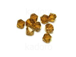 Bicone 3mm Smoky Topaz - 6 sztuk - 2872684145