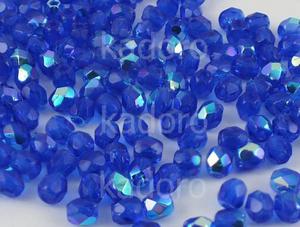 FP 3mm Dark Sapphire AB - 40 sztuk - 2875284288