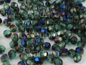 FP 3mm Blue Iris - Emerald - 40 sztuk - 2875284289