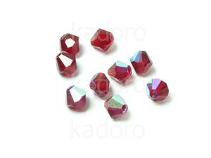 Bicone 3mm Siam Ruby AB - 6 sztuk - 2870012002