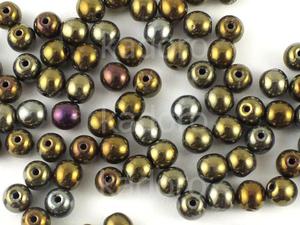 Round Beads Iris Brown 4 mm - opakowanie - 2872979475