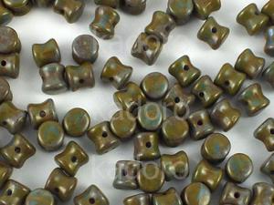 Pellet 4x6mm Opaque Cornflower Picasso - 20 sztuk - 2833607335