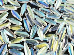 Dagger Beads Crystal AB 16x5mm - 10 sztuk - 2874486657