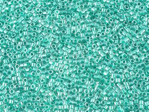 Miyuki Delica DB0918 Sparkling Teal Lined Crystal - 5 g - 2868794567