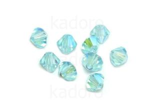 Bicone 4mm Aquamarine ABx2 - 6 sztuk - 2869527473