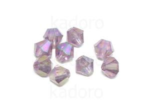 Bicone 4mm Amethyst Purple Iris - 100 sztuk - 2870012067