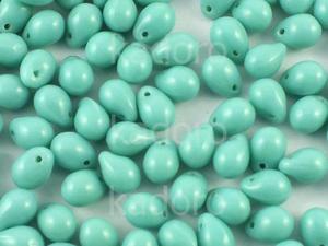 Teardrops Opaque Turquoise 7x5mm - 20 sztuk - 2873090360