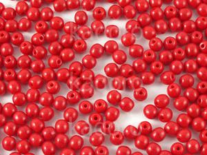 Round Beads Opaque Red 3 mm - opakowanie - 2871661280