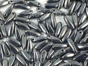 Dagger Beads Hematite 10x3mm - 20 sztuk - 2868794600