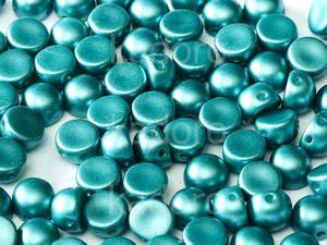 2-hole Cabochon Pastel Emerald 6mm - 2 sztuki - 2861818136