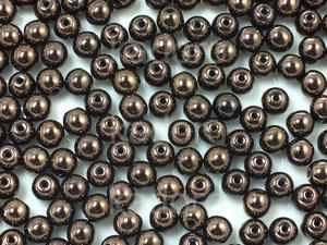 Round Beads Luster - Metallic Bronze Violet 4 mm - opakowanie - 2872979507