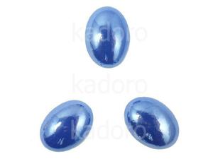 Kaboszon ceramiczny kobaltowy perowy owal 18x13 mm - 2 sztuki - 2872979524