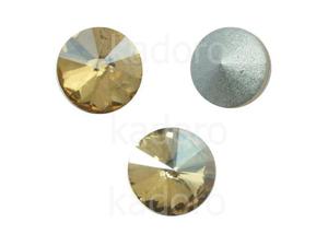 Szklane Rivoli 8 mm Crystal Golden Shadow F - 4 sztuki - 2873090403