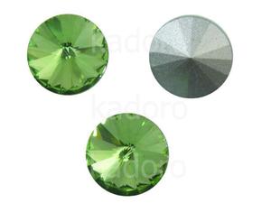 Szklane Rivoli 10 mm Peridot F - 4 sztuki - 2876847290