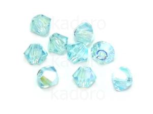 Bicone 3mm Aquamarine AB - 100 sztuk - 2874486698