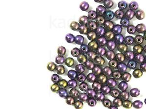 Round Beads Iris Purple 4 mm - opakowanie - 2874486703