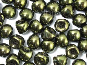 Mushroom Beads Luster - Metallic Olivine 9x8mm - 10 sztuk - 2838687304