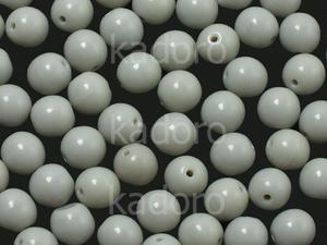 Round Beads Opaque Lt Grey 6 mm - 20 sztuk - 2844196505