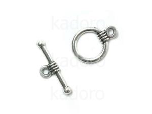 Zapicie toggle kko 11 mm kolor srebrny - 2 komplety - 2871273672