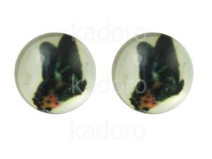 Kaboszon motyl LII 12 mm - 2 sztuki - 2852775109