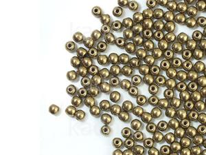 Round Beads Gold Bronze 3 mm - opakowanie - 2876148175