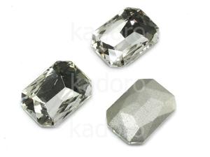 Szklany kamie fasetowany prostokt 18x13mm Crystal F - 1 sztuka - 2869616491